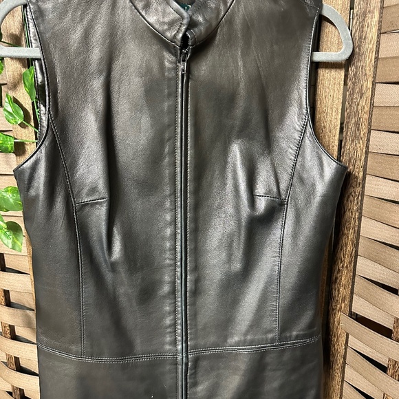 Leather Vest DANIER - Picture 1 of 8